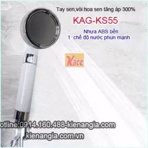 Vòi hoa sen tăng áp bằng nhựa siêu bền KAG-KS55