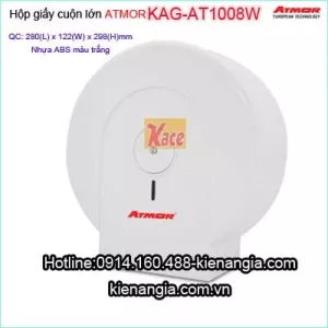Hộp giấy vệ sinh cuộn lớn bằng nhựa ABS ATMOR-KAG-AT1008W