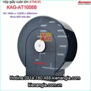Hộp giấy vệ sinh cuộn lớn Atmor màu đen KAG- AT1008B