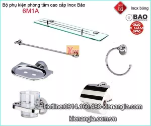 Bộ phụ kiện phòng tắm inox 304 INOX BẢO 6M1A