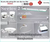 Bộ phụ kiện 6 món bảo hành vĩnh viễn INOX Bảo 6M4A