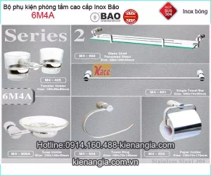 Bộ phụ kiện 6 món bảo hành vĩnh viễn INOX Bảo 6M4A