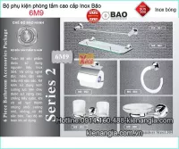 Bộ phụ kiện phòng tắm inox 304-BẢO 6M9