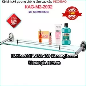 Kệ kiếng cường lực inox 304 inox Bảo KAG-M22002