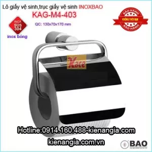 Hộp giấy vệ sinh INOX BẢO M4-403