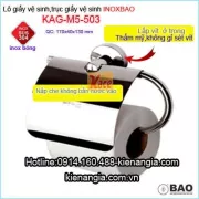 Hộp giấy vệ sinh cao cấp INOX BẢO KAG-M5-503