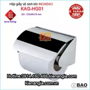 Hộp giấy vệ sinh InoxBao KAG-HG01