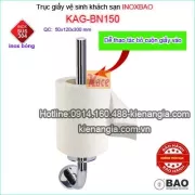 Trục giấy vệ sinh Inox Bảo sus304 khách sạn KAG-BN150