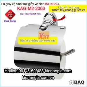 Lô giấy vệ sinh Inox Bảo căn hộ chung cư KAG-M2-2003