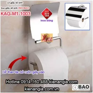Hộp giấy vệ sinh inox Bảo nhà phố KAG-M1-1003