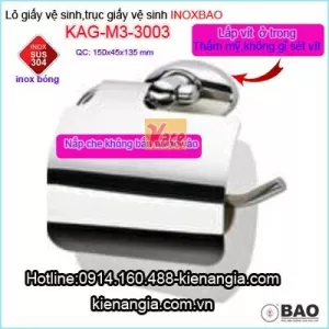 Trục giấy vệ sinh Inox Bảo sus304 KAG-M3-3003
