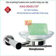 Dĩa xà bông cục Tovashu  bằng thủy tinh cao cấp KAG-304SU157