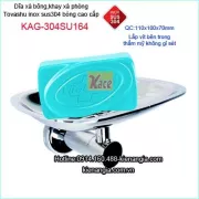Đĩa xà phòng sus304 bóng cao cấp Tovashu  KAG-304SU164