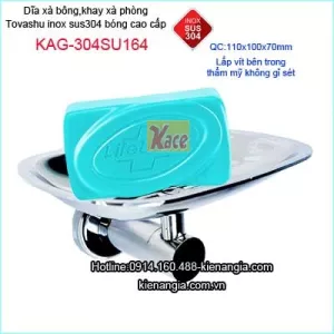 Đĩa xà phòng sus304 bóng cao cấp Tovashu  KAG-304SU164