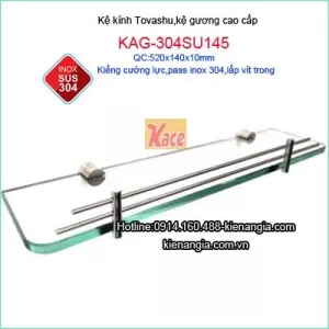 Kệ kiếng cường lực Tovashu cao cấp KAG-304SU145