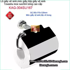 Lô giấy vệ sinh sus304 cao cấp Tovashu KAG-304SU167