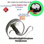 Móc đôi Tovashu inox 304 cao cấp KAG-304SU100