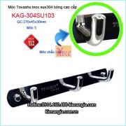 Móc 3 cao cấp inox sáng bóng Tovashu KAG-304SU103