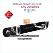 Móc cao cấp,2 móc inox 304 Tovashu KAG-304SU102