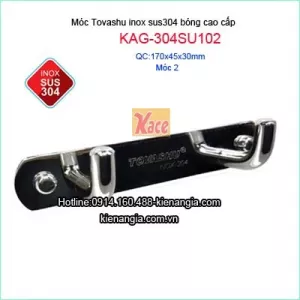 Móc cao cấp,2 móc inox 304 Tovashu KAG-304SU102