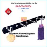 Móc bốn cao cấp inox 304 Tovashu KAG-304SU104