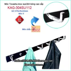 Móc 6 cao cấp phòng tắm hiện đại Tovashu KAG-304SU112