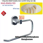 Móc treo khăn resort bằng inox 304 cao cấp Tovashu KAG-304SU153