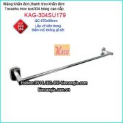 Máng khăn đơn Tovashu inox cao cấp phòng tắm KAG-304SU179