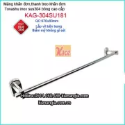 Thanh treo khăn đơn inox sus304 cao cấp Tovashu KAG-304SU181