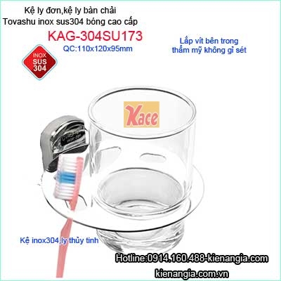 Kệ ly đơn ,kệ ly bàn chải Tovashu KAG-304SU173