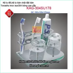 Kệ ly đặt bàn Tovashu cao cấp KAG-304SU178