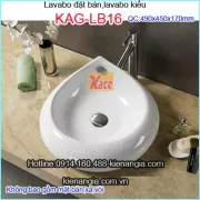 Chậu lavabo kiểu đặt bàn KAG-LB16