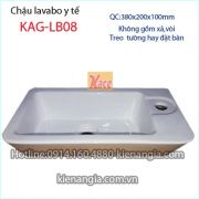 Chậu lavabo y tế hình chữ nhật KAG-LB08