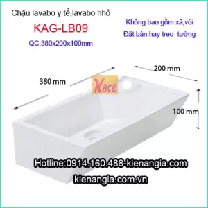 Lavabo y tế,lavabo phòng tắm nhỏ KAG-LB09