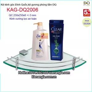 Kệ kiếng góc cường lực DQ Đình Quốc KAG-DQ2006