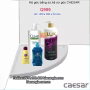 Kệ góc bằng sứ,kệ sứ góc Caeasar Q999