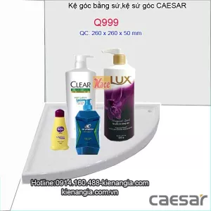 Kệ góc bằng sứ,kệ sứ góc Caeasar Q999