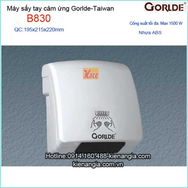 Máy sấy khô  tay cảm ứng Gordle B830