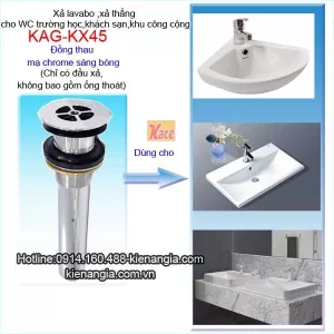 Xả lavabo WC trường học,khách sạn KAG-KX45