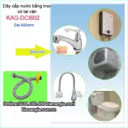 Dây cấp nước inox sọc đỏ có tai vặn dài 600 KAG-DCI602
