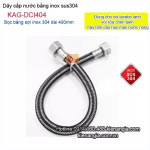 Dây cấp nước inox 304 bình nóng lạnh dài 40 KAG-DCI404