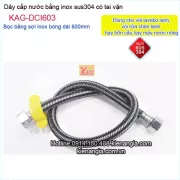 Dây cấp nước inox sus304 có tai vặn dài 60 KAG-DCI603