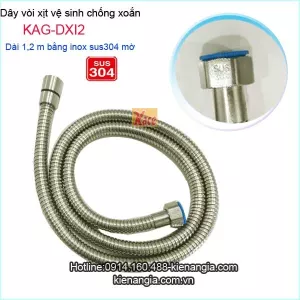 Dây vòi vệ sinh inox sus 304 KAG-DXI2
