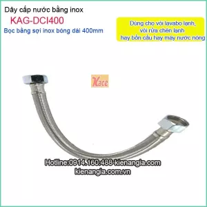 Dây cấp nước inox dài 400 KAG-DCI400