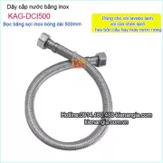 Dây cấp nước inox dài 500 KAG-DCI500