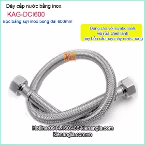 Dây cấp nước inox dài 600 KAG-DCI600