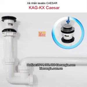 Bộ xả nhấn lavabo Caesar bằng nhựa KAG-KX-Caesar BF605