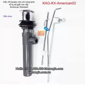 Đầu xả giật đầu Inox American standard KAG-KX-American-02