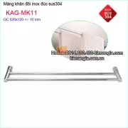 Giá treo khăn đôi phòng tắm đế tròn  KAG-MK11