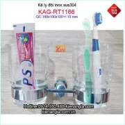 Kệ ly đôi đế đúc inox sus304 tròn KAG-RT1166